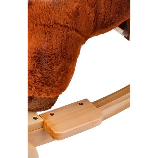 Cheval à bascule avec fauteuil et roulettes