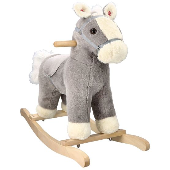 Cheval à bascule en peluche Siwek