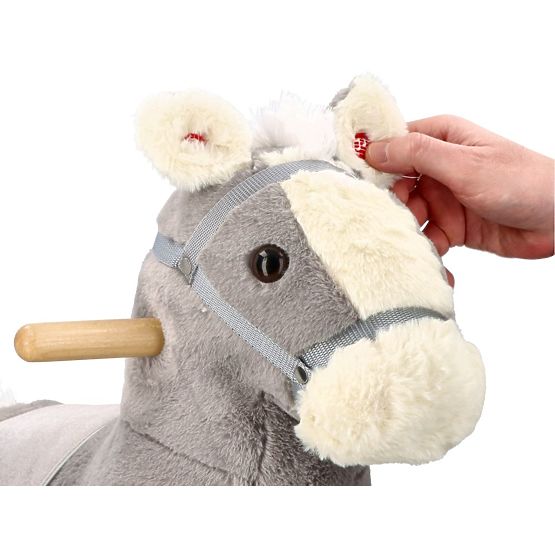 Cheval à bascule en peluche Siwek