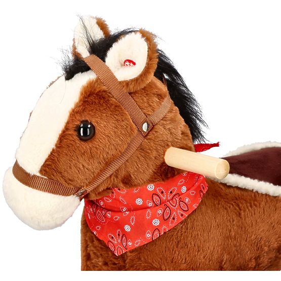 Cheval à bascule marron