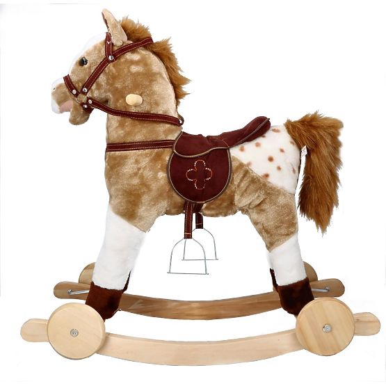 Cheval à bascule Mustang avec roulettes