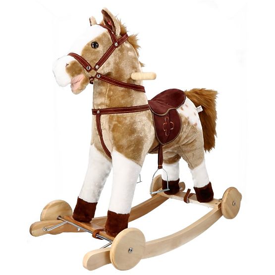 Cheval à bascule Mustang avec roulettes