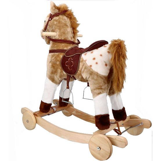 Cheval à bascule Mustang avec roulettes