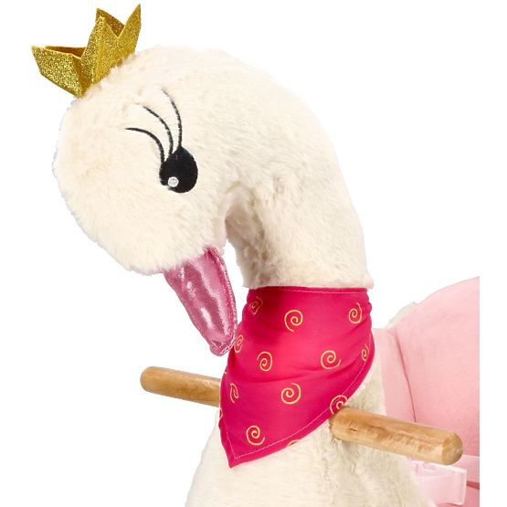 Cheval à bascule Reine des cygnes avec roues