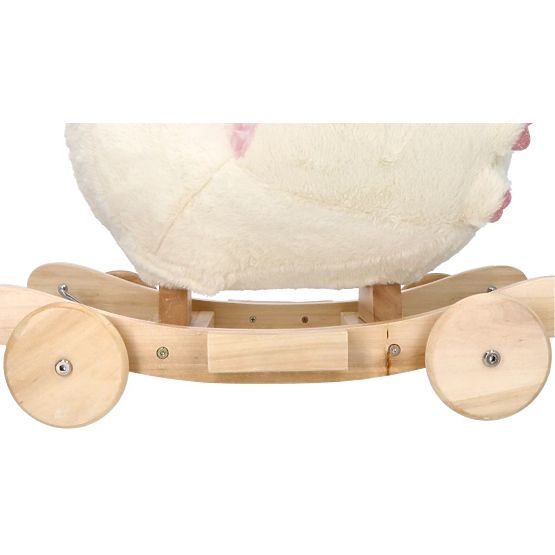 Cheval à bascule Reine des cygnes avec roues