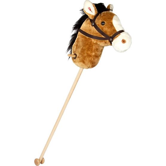 Cheval Nico sur bâton avec roulettes