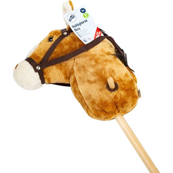 Cheval Nico sur bâton avec roulettes
