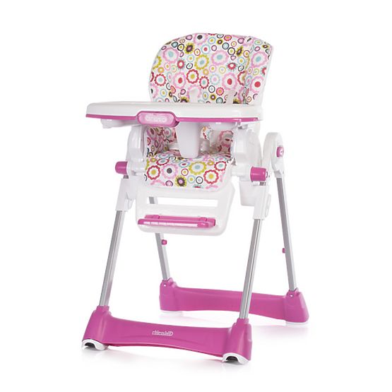 CHIPOLINO Bébé à manger chaise haute Bravo-rose fleurs