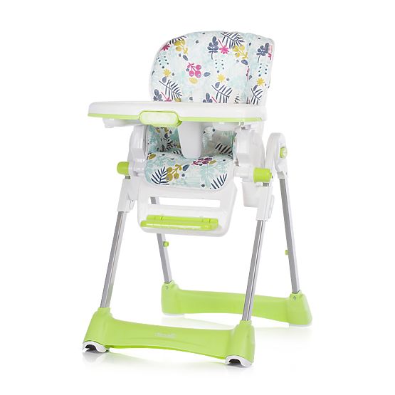CHIPOLINO Bébé à manger chaise haute Bravo-vert feuilles