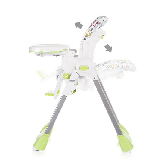 CHIPOLINO Bébé à manger chaise haute Bravo-vert feuilles