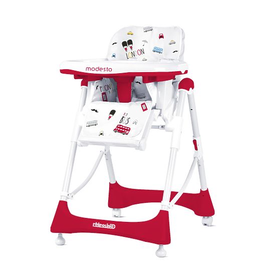 CHIPOLINO Bébé à manger chaise haute Modesto - Scarlet
