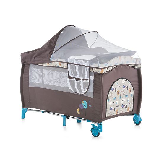 CHIPOLINO Voyage lit bébé Play stylo and Crib Bella - denim