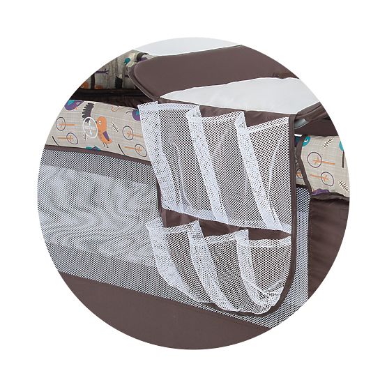 CHIPOLINO Voyage lit bébé Play stylo and Crib Bella - denim