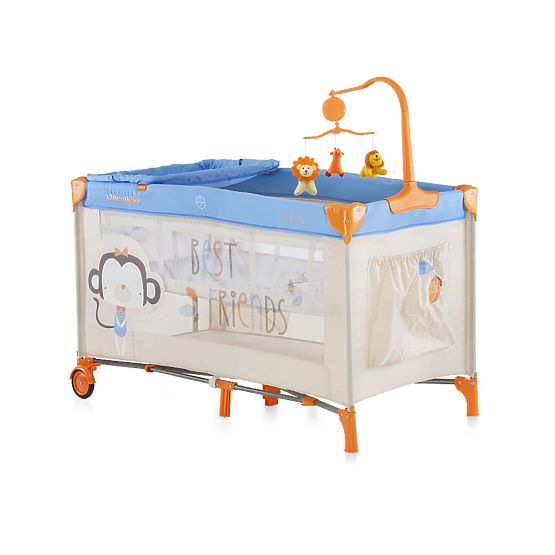 CHIPOLINO Voyage lit bébé Play stylo and Crib Mila - bleu
