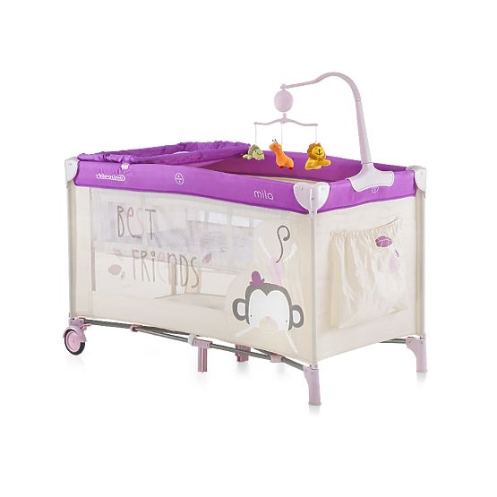 CHIPOLINO Voyage lit bébé Play stylo and Crib Mila - pourpre