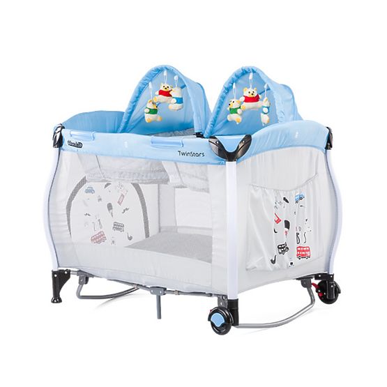 CHIPOLINO Voyage lit bébé Twin étoiles