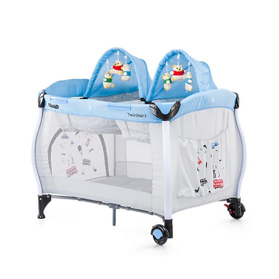 CHIPOLINO Voyage lit bébé Twin étoiles