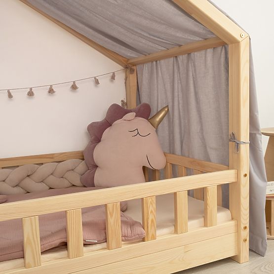 Ciel de lit pour lit bébé Leola Hip - gris