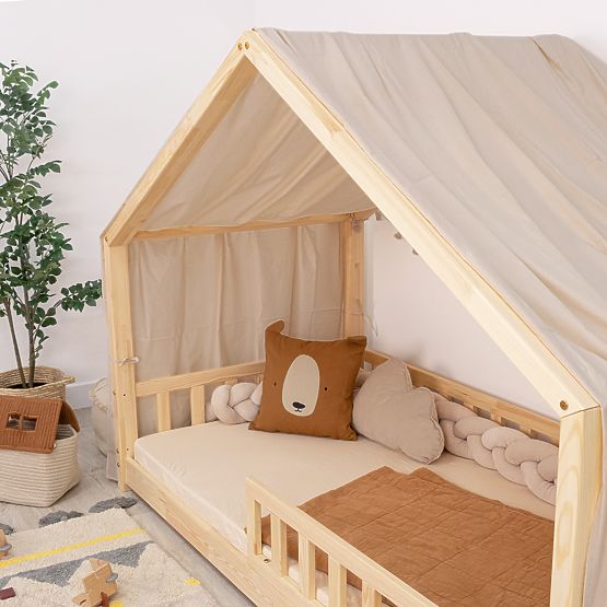 Ciel de lit pour lit cabane Leola Hip - beige