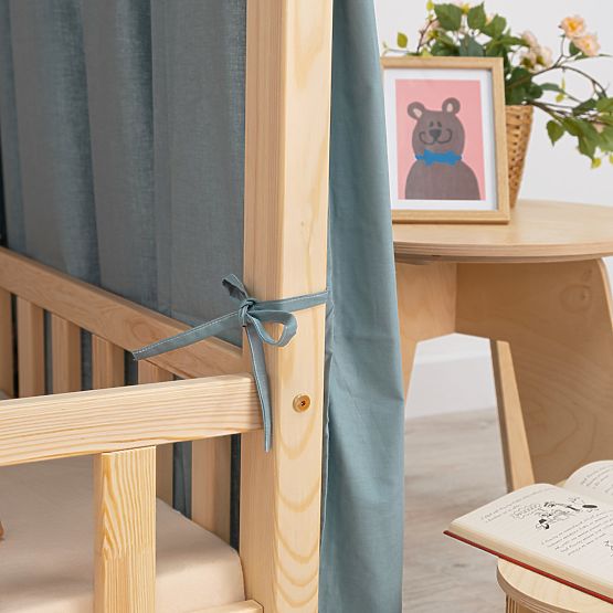 Ciel de lit pour lit cabane Leola Hip - vert