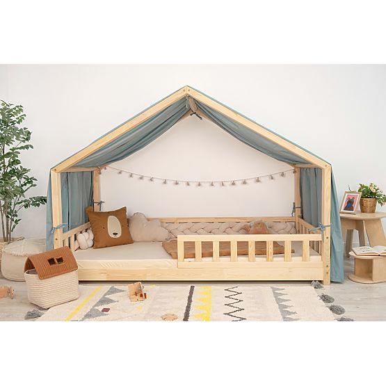 Ciel de lit pour lit cabane Leola Hip - vert