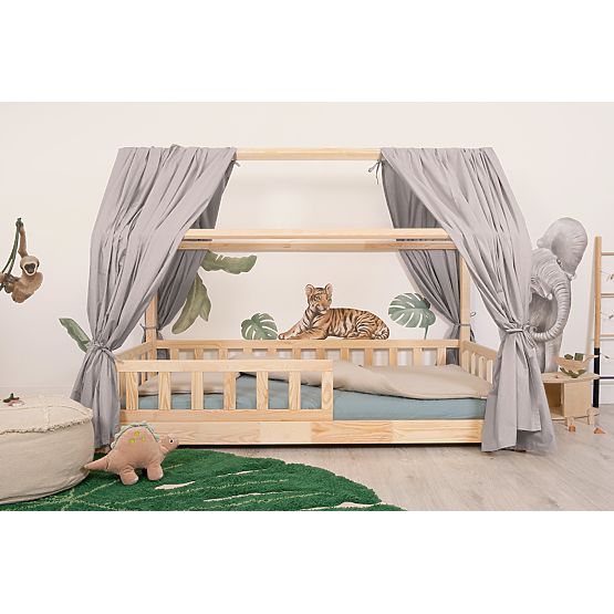 Baldaquin pour lit cabane Tea - gris