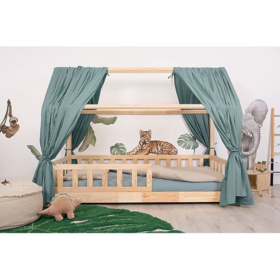 Baldaquin pour lit cabane Tea - vert
