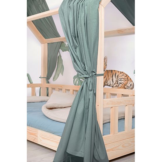 Baldaquin pour lit cabane Tea - vert