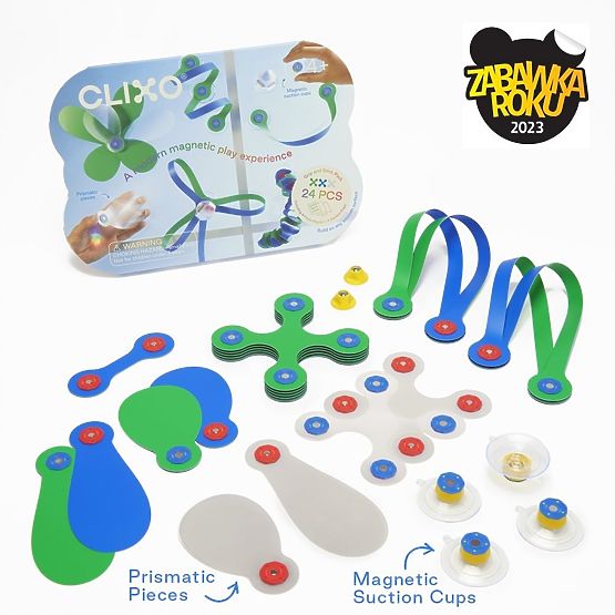 Clixo Grip and Stick, ensemble avec éléments prismatiques