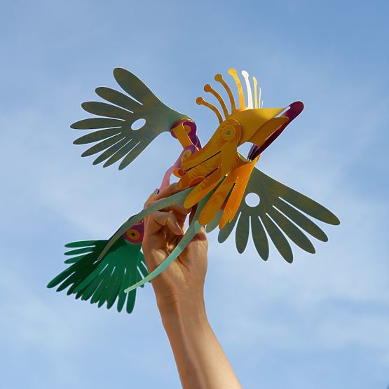 Clixo, Oiseaux tropicaux de la forêt tropicale, jeu de construction magnétique 22 pièces
