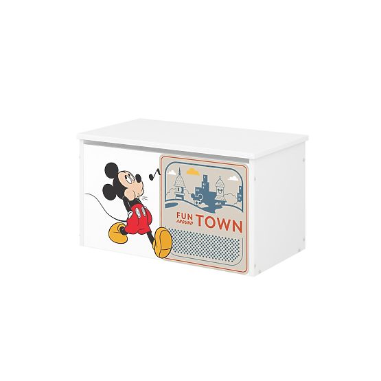 Coffre en bois pour jouets Disney - Mickey et ses amis
