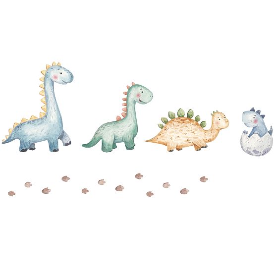 Coffre à jouets Daria blanc avec impression Dinosaures