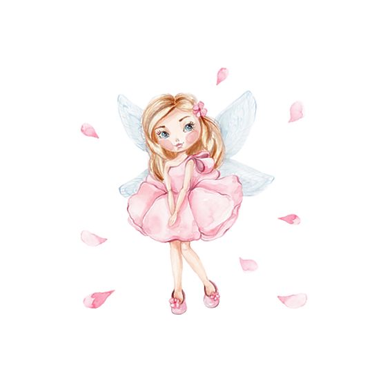 Coffre à jouets Daria blanc avec impression Princesse endormie