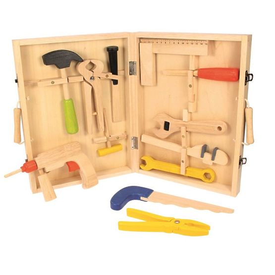Coffret en bois avec outils