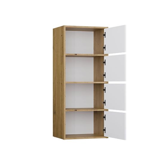 Commode ALMA Façade BLANC Corps CHÊNE ARTISAN