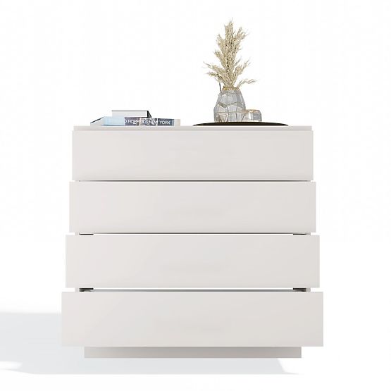 Commode AMBER 4S Armoire 4 Tiroirs pour Chambre Salon KAŠMÍR Beige