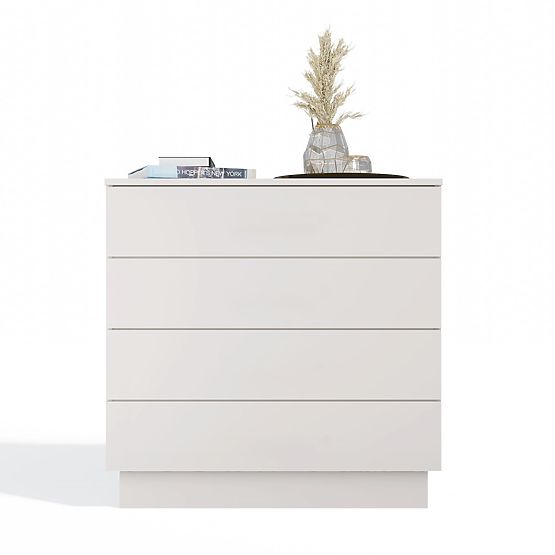 Commode AMBER 4S Armoire 4 Tiroirs pour Chambre Salon KAŠMÍR Beige