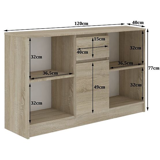 COMMODE B-17 CLP PK SONOMA