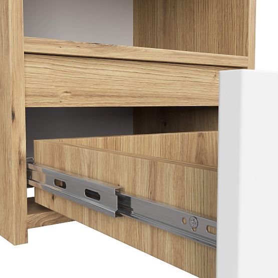 COMMODE CL1 PK CHÊNE ARTISAN / BLANC