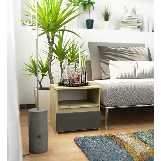 COMMODE CL1 PK CHÊNE ARTISAN / GRIS