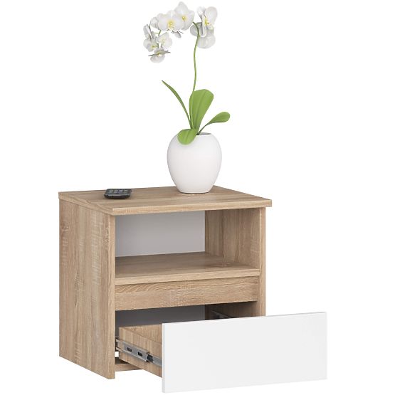 COMMODE CL1 PK CHÊNE SONOMA / BLANC