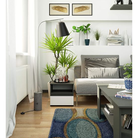 COMMODE CL1 PK GRIS GRAPHITE / BLANC