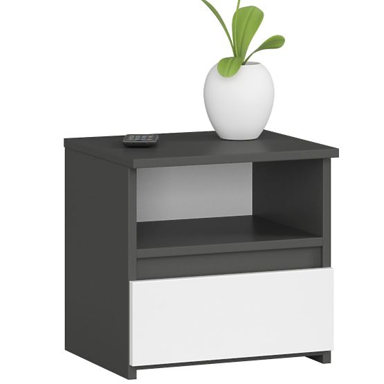 COMMODE CL1 PK GRIS GRAPHITE / BLANC
