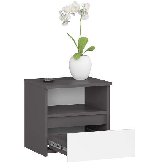 COMMODE CL1 PK GRIS GRAPHITE / BLANC