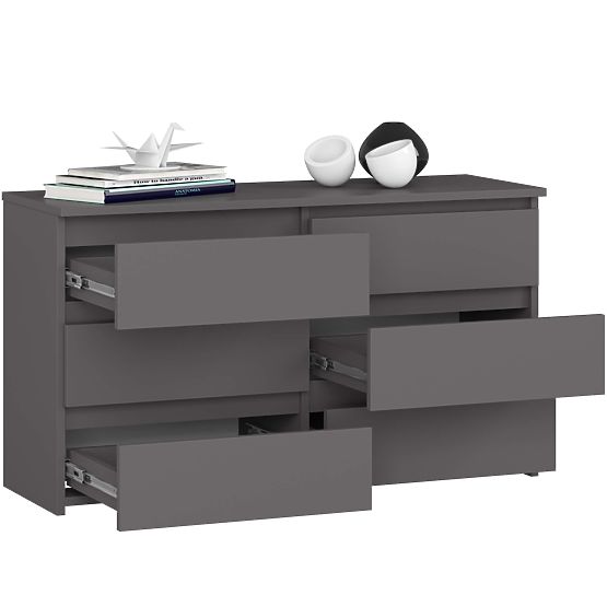 COMMODE CL100 6TIROIRS GRIS