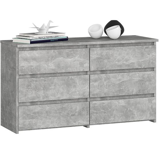 COMMODE CL100 6TIROIRS PK BÉTON