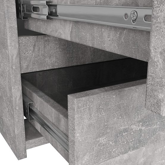 COMMODE CL100 6TIROIRS PK BÉTON