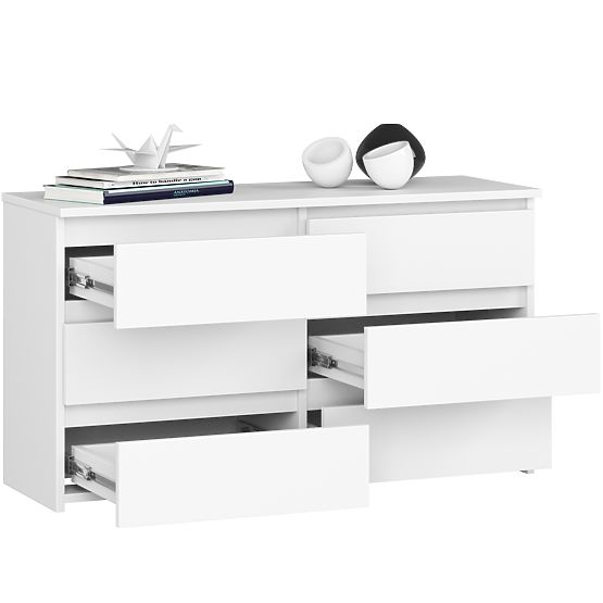 COMMODE CL100 6TIROIRS PK BLANCHE