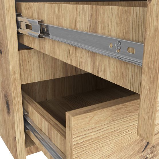 COMMODE CL100 6TIROIRS PK CHÊNE ARTISAN