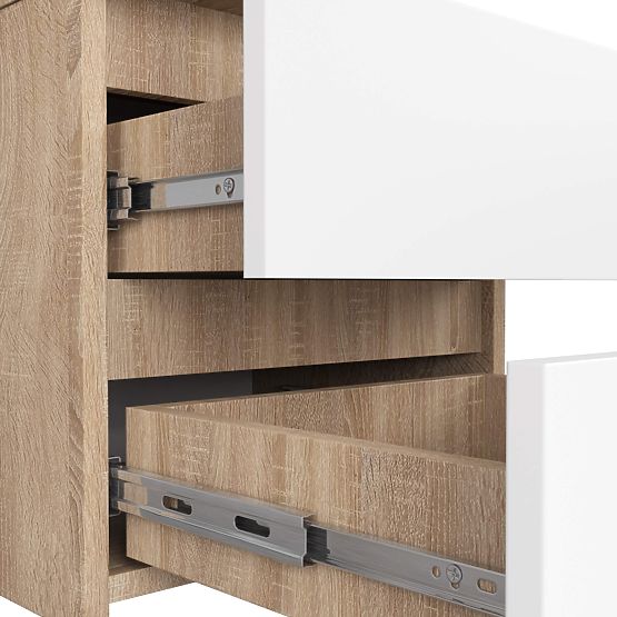 COMMODE CL2 2SZ CLP PK CHÊNE SONOMA / BLANC